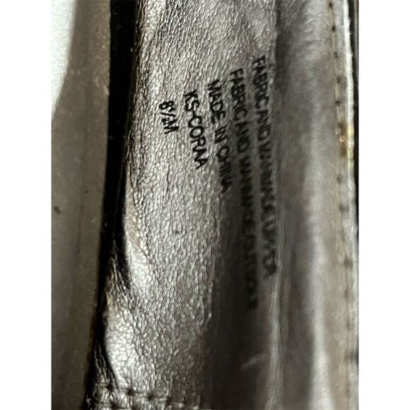 Karen Scott Women's Black Floral Peep Toe Wedges Size 8.5 - Picture 3 of 6